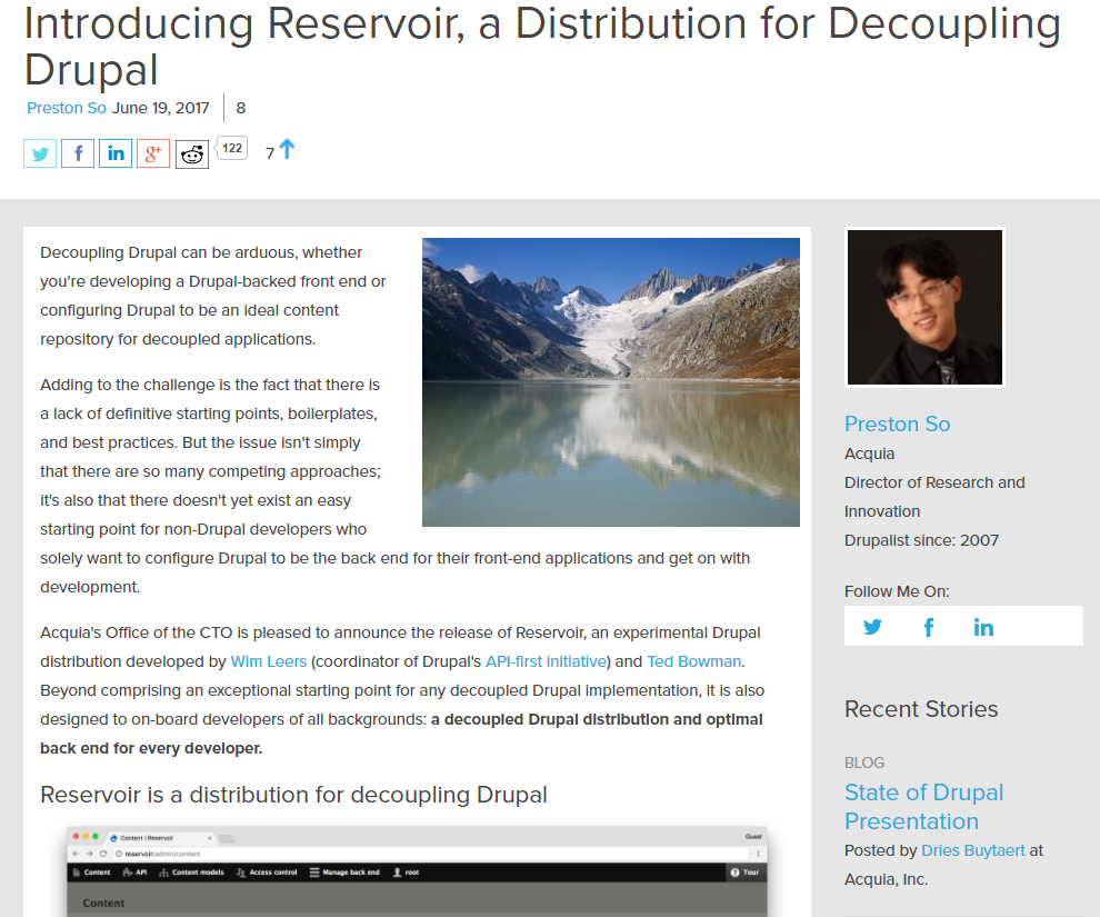 Reservoir is a back end for your front end: a content repository. Uses JSON API and OAuth2.