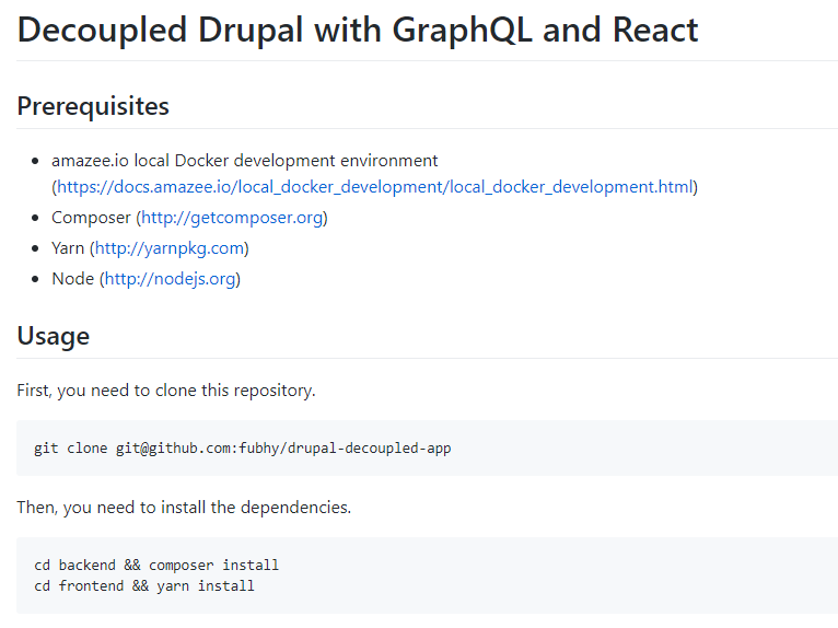 Decoupled Drupal demo application based on React, GraphQL and Apollo including server-side rendering.