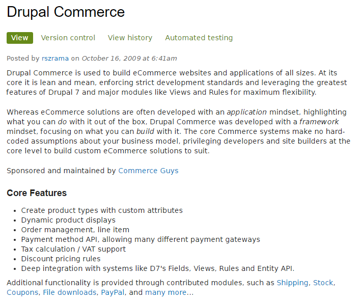 Drupalをやさしく学ぶ勉強会　Drupal Commerce と　Magento, Symphonyを学ぶ